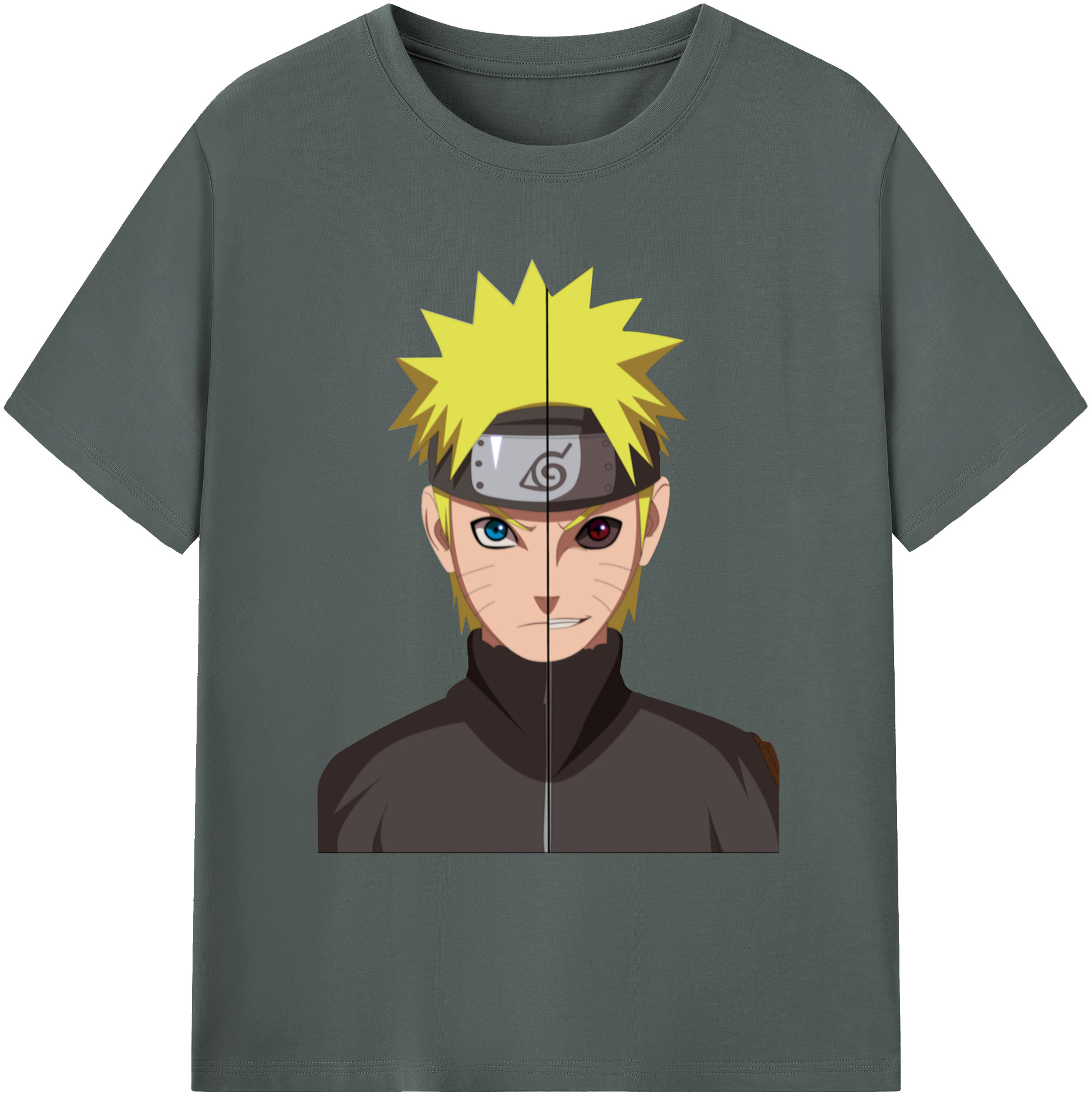 （画像用） NARUTO -ナルト- うずまき ナルト Uzumaki Naruto 綿100％ メンズ半袖Tシャツ｜肌触りやわらか＆通気性